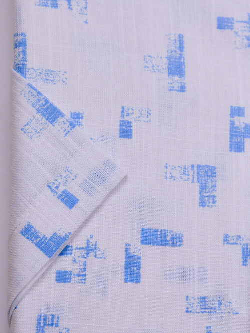  Koszula męska wizytowa elPasso – biała z delikatną strukturą z nadrukiem