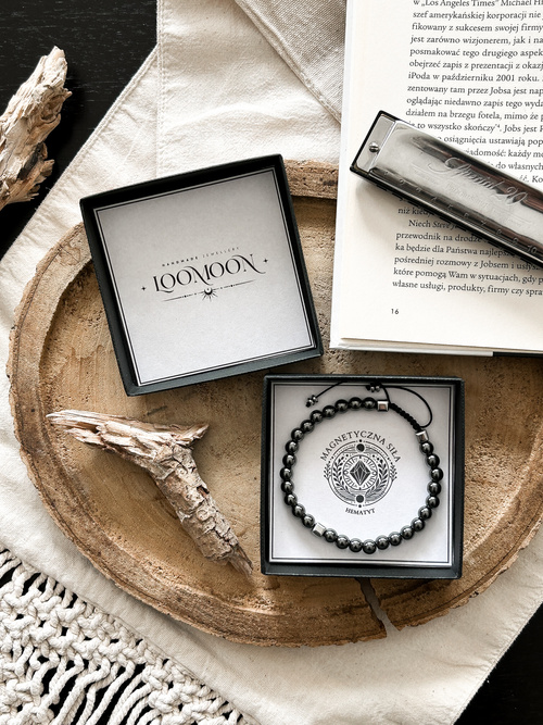 Bransoletka męska z naturalnych kamieni "MAGNETYCZNA SIŁA"