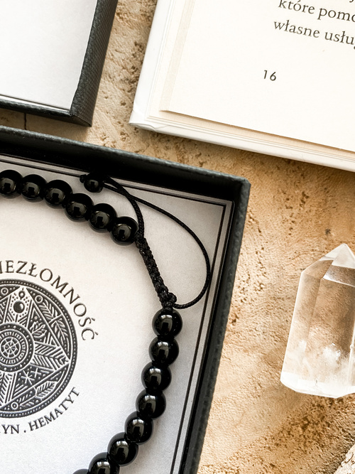 Bransoletka męska z naturalnych kamieni "SIŁA I NIE ZŁOMNOŚĆ"