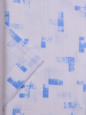  Koszula męska wizytowa elPasso – biała z delikatną strukturą z nadrukiem