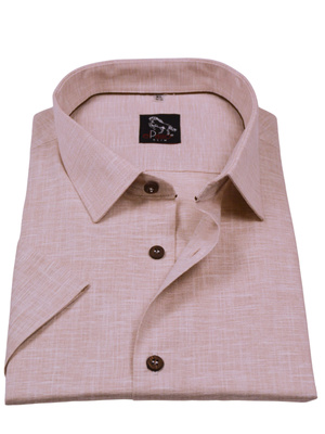  Koszula męska wizytowa elPasso – beżowa z delikatną strukturą