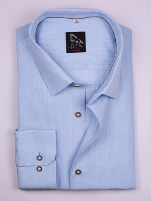  Koszula męska wizytowa elPasso – jasny błękit z delikatną strukturą