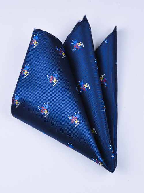 Granatowa poszetka motyw Polo