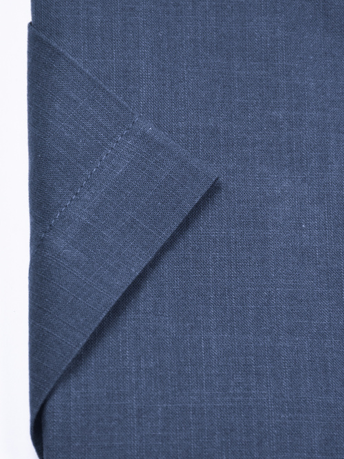 Koszula męska wizytowa elPasso – granatowa z delikatną strukturą