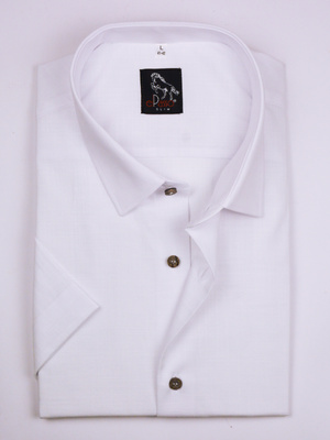  Koszula męska wizytowa elPasso – biała z delikatną strukturą