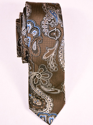 Kolorowy krawat paisley 