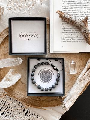 Bransoletka męska z kamieni naturalnych "NIEZŁOMNA HARMINIA"