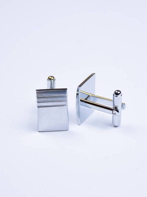 Eleganckie spinki do mankietów kolor- stal,srebro