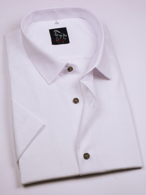  Koszula męska wizytowa elPasso – biała z delikatną strukturą