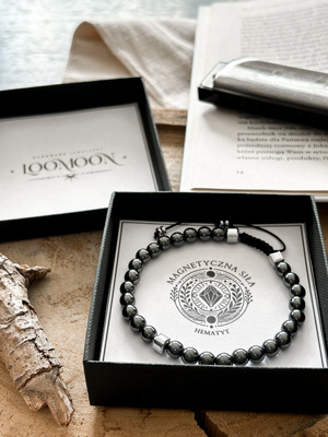 Bransoletka męska z naturalnych kamieni "MAGNETYCZNA SIŁA"