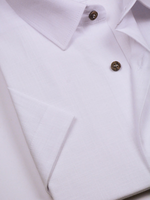  Koszula męska wizytowa elPasso – biała z delikatną strukturą