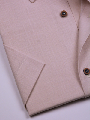  Koszula męska wizytowa elPasso – beżowa z delikatną strukturą