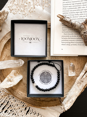 Bransoletka męska z naturalnych kamieni "SIŁA I NIE ZŁOMNOŚĆ"